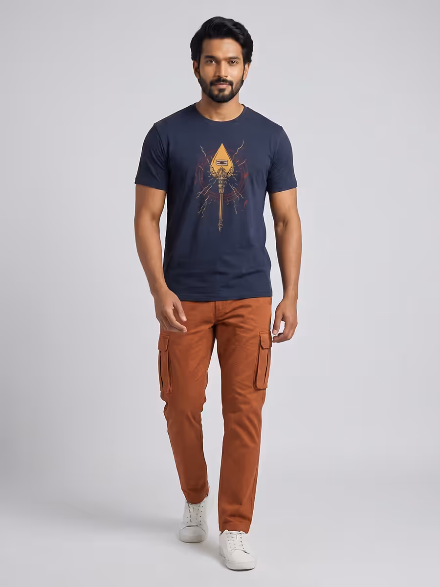 Power Of Vel T-Shirt For Men - Half Sleeve