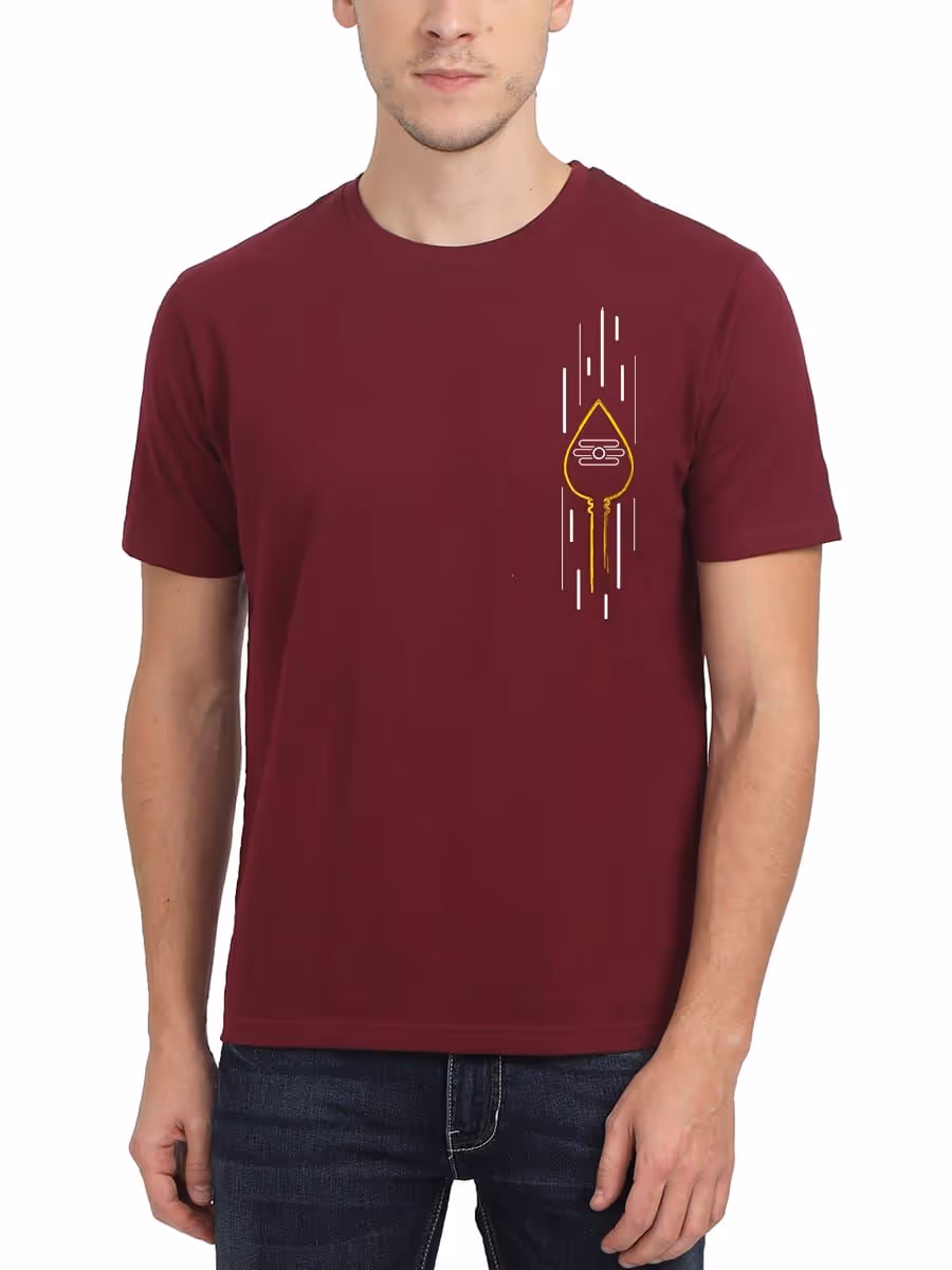 Vel Pocket Print God Murugan T-Shirt For Men - Half Sleeve