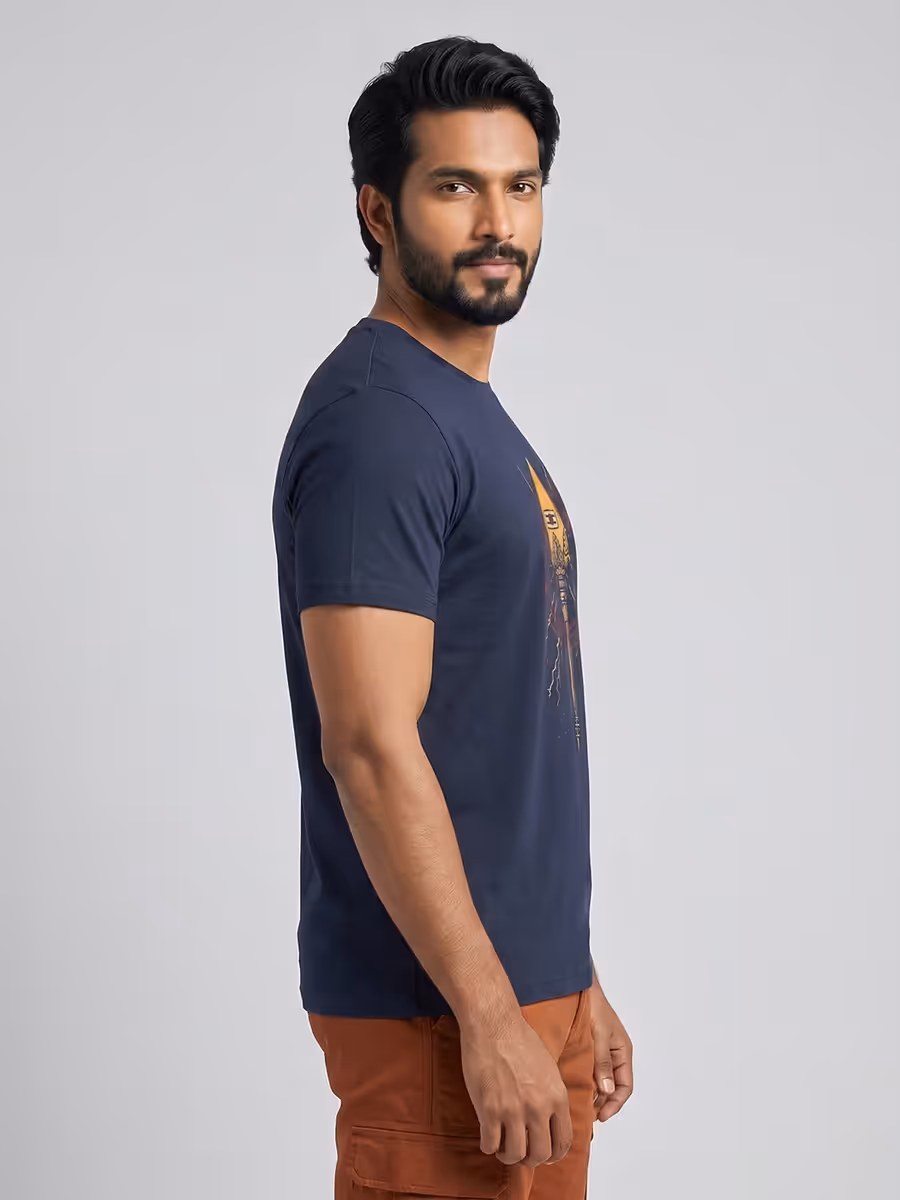 Power Of Vel T-Shirt For Men - Half Sleeve
