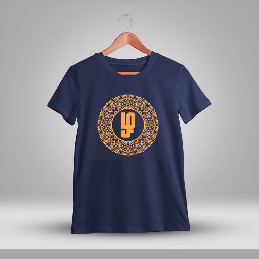 Zha Tamil Navy Blue T-Shirt