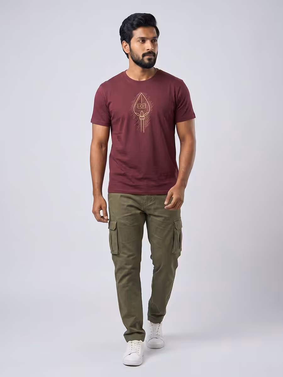 Vetrivel T-Shirt For Men - Half Sleeve