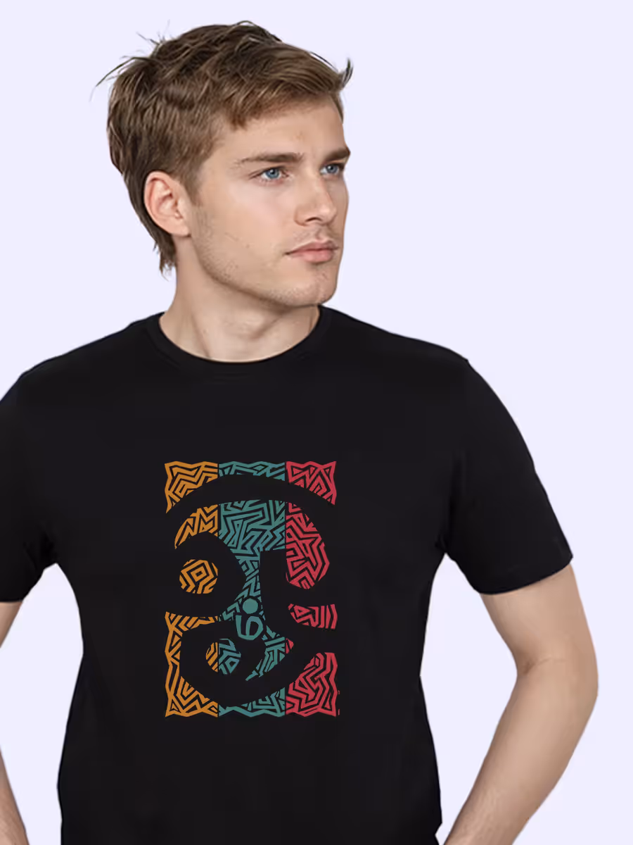 Om T-Shirt For Men - Half Sleeve