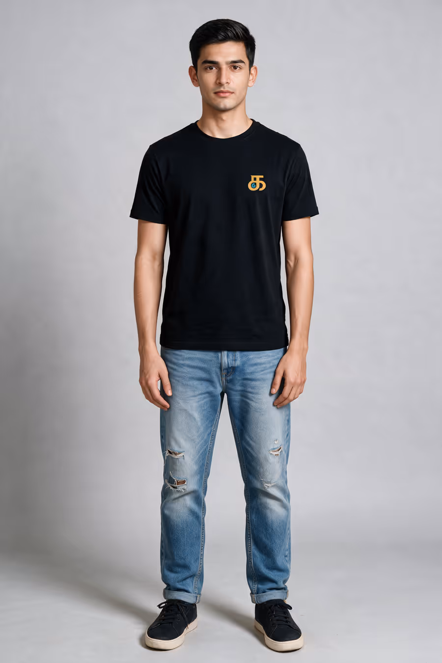 Ka Tamil Letter Pocket Print T-Shirt For Men - Half Sleeve